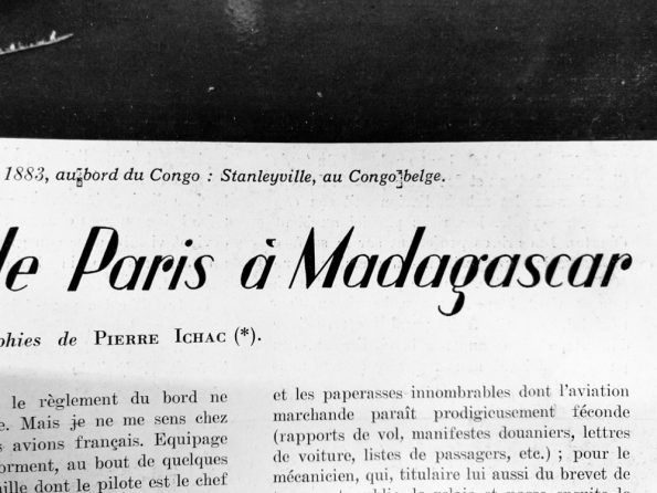 Article : Paris-Madagascar en avion : comparaison du voyage entre 1939 et 2016