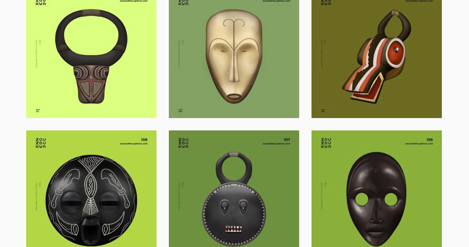 Zouzoukwa, les emojis africains créés par O'Plérou Grebet